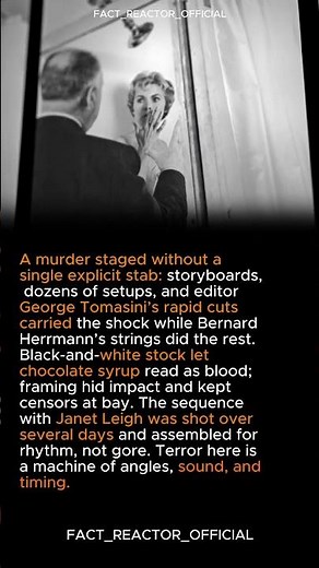 “Psycho” (1960) — the shower scene mechanics