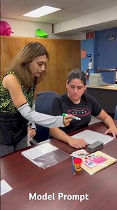 This is an example of a model prompt. #aba #prompting #behaviorintervention