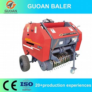 [Hot Item] 小型トラクターが器具の後ろで動いているミニラウンドベーラー機械の販売