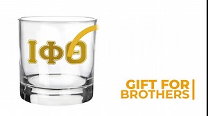 BBGreek Iota Phi Theta - Official Vendor - Set of 2 Drinking Glasses - 11oz - 1963 Greek Letters