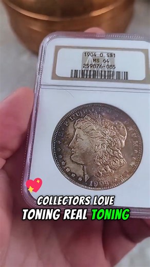1.5K views · 27 reactions | Amazing Coin Toning on a Silver Morgan Dollar! . . . . . . #rarecoins #foryourpage | Coin Channel Tube | Facebook