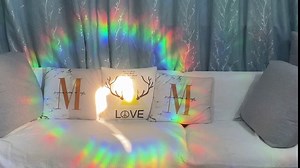 18 Piece Hexagon & Bee Window Clings - Anti-Collision Decals, Prismatic Vinyl, Rainbow Stickers