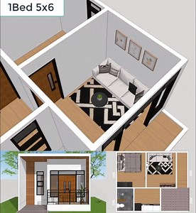 47K views · 442 reactions | Small House Design 5x6 Meter 1 Bed 1 bath reel | Just 4you | Facebook