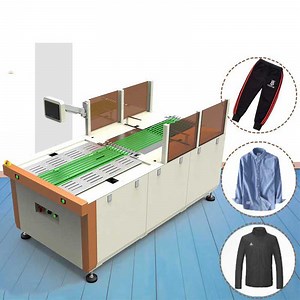 [Hot Item] Industry Use Automatic Long Sleeves Clothes Ironing and Folding Packing Machine for Cloth Folding