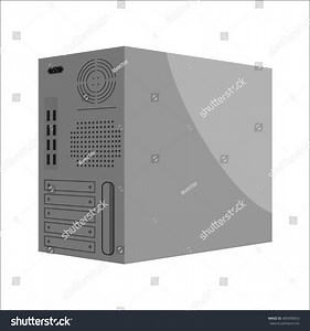 System Unit Computer Back Part Icon Stock Vector (Royalty Free) 485090653 | Shutterstock