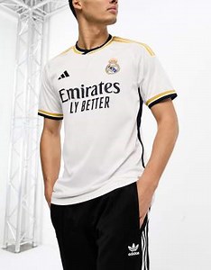 adidas Football Real Madrid 2023/24 unisex Home shirt in white | ASOS