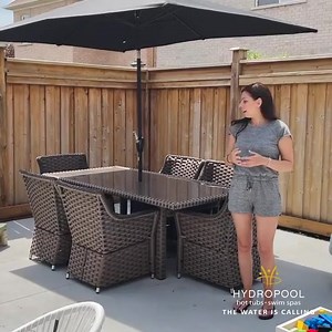 Where should the dining area go in the backyard? When it comes to...