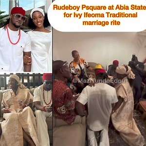 Rudeboy Psquare at Abia State for his Girlfriend Ivy Ifeoma traditional marriage rite.. Ivy looks Pr£gnant🥰😍 | Maczino TV