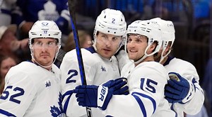 Leafs' Luke Schenn breaks down Tanner Jeannot fight and bizarre trip to penalty box