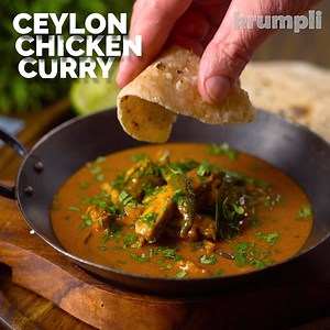 Chicken Ceylon is a curry that was once all the rage in British Indian restaurants, it is generously spiced & has a silky coconut milk sauce. This recipe is a take on a British Indian take on a Sri Lankan chicken curry and features a homemade curry powder and plenty of heat that can be tailored to your sensibilities. | Krumpli - Eating In Should Be Special Too