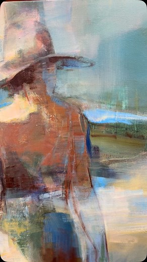 My painting "The View From Here" now hanging at the Triton Museum group show "2025 Salon at the Triton." 146 works were chosen out of 2300 submissions. These are photos of the opening yesterday, the show runs till Aug 17, in Santa Clara. #abstractfigurative #figurativeart #sandraspeidelart #tritonmuseumofart #sfbayareaartist #sf | Sandra Speidel Art