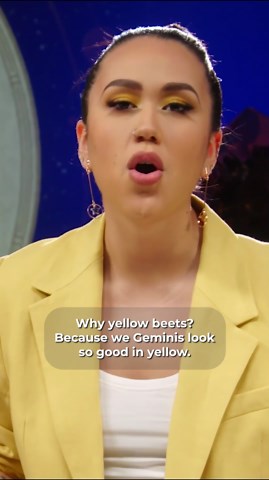 Yellow beet hummus with grilled bread and pomegranate