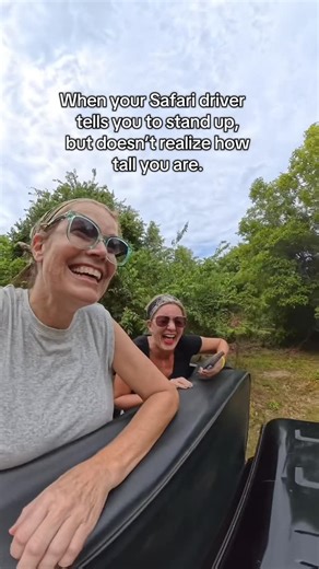 Michelle Tucker on Instagram: "Our elephant Safari turned into an impromptu workout, dodging trees and such. I guess our driver wasn’t used to tall American girls. I seriously almost lost my brand new camera! 😂 #funnymoments #safari #oops #srilanka #travelwithus #srilankatravel #elephantsafari #cousinadventures #alwaysanadventure #ohno"