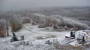 1.7K views · 15 reactions | Pumpkin spice and everything iced! Check out the snowy slopes on our live cam this morning! ❄️️ : https://www.wmta.org/live-west-michigan-camera-gallery/ Shanty Creek Resorts #octobersnow #snow #livecam | West Michigan | Facebook