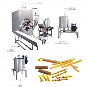 [Hot Item] Double Color Egg Roll Machine; Wafer Stick Machine with Filling Center
