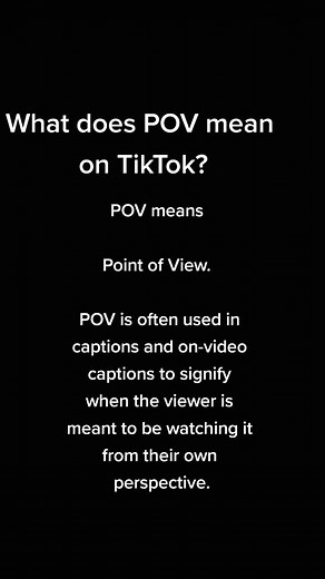 Understanding POV on TikTok - Point of View Explained