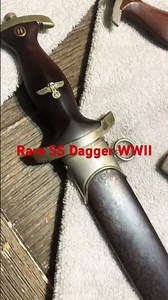 Rare early SS Dagger by Eickhorn RZM 941 1937 Transitional Period Elite Troops Nazi Dagger