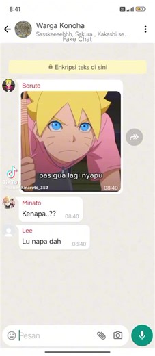 POV chat: pftttt Boruto dimarahin hinata