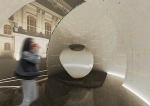 Gyöngy – A Páricsy és Társai Építésziroda terve az MTA Tudománytér pályázatán