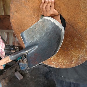 #metalworks Making a agriculture spade from broken tractor disc plough | METAL WORKS