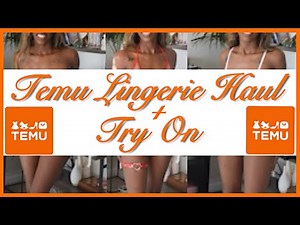 Temu Lingerie Haul + Try On | 9 Sexy Fits | Transparent & More