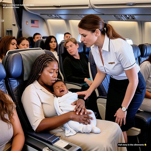 She Was Shamed for Her Crying Baby — Until One Passenger Decided to Speak Up The baby’s cries echoed through the cabin like tiny heartbreaks. Heads turned. Passengers sighed. And then came the words that cut through Maya like a blade. “Ma’am, you need to control your baby,” said the flight attendant sharply. “Other passengers are trying to rest.” Her cheeks burned with shame. She had already tried everything — rocking, whispering, holding little Noah close. But it was his first flight… and her f