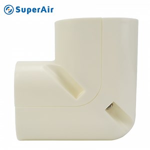 [Hot Item] PVC Kit AC Line Set Cover Kit Ductless Mini Split Line-Set Cover Slimduct Wall Corner