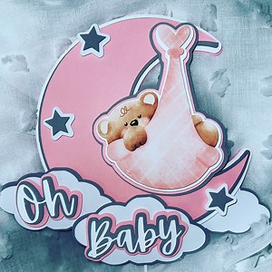 DIY Boy/girl 3-D Cake Topper SVG Art for Baby Shower Using Cricut - Etsy