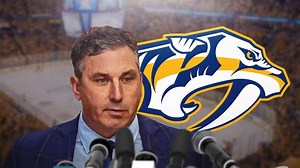 Predators coach reacts to Austin Watson taking slap shot at Jeremy Lauzon at buzzer