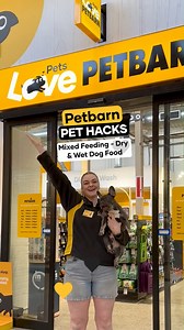 You don’t have to choose between kibble or wet food. The fact is, dogs love a combo of both. Here’s how to mix it up with our new Leaps & Bounds Essentials dog food range. 💛 To make the jump now, shop the range in-store or online now - https://shorturl.at/9iZVY #petbarnpethacks #petbarn #dogfood #mixedfeeding #dogadvice | Petbarn