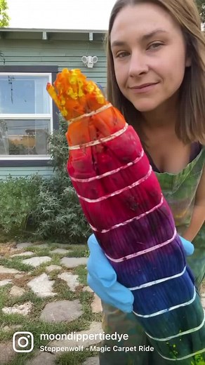 Some trippy rainbow fun for your viewing pleasure 🌈 #tiedye #icedye #trippy | Moondipper Tie Dye