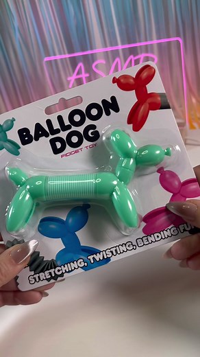 6.1K views · 101 reactions | Balloon Dog Fidget Tube #asmr #fidgets #target | ASMR Crazy | Facebook
