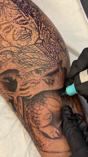 Custom Baby Dragon Portrait 🐲 | Karlvtattoo