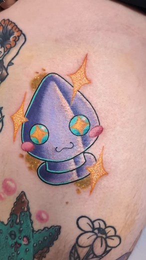 Kawaiiiiiii UWU sparkle butt plug for Des! Thank you sm for the continued trust and fun ideas ✨ would love to do more kawaii colour tings plz xo . Made at @old_sarum_tattoo . Taking bookings for Sept/Oct in Portsmouth and Salisbury, DM me or fill in my form if you'd like something similar or completely different ✨❤️ . . . . . . . . . . . #tattoos #tattooideas #kawaii #kawaiitattoo #colourwork #sparkles #glittertattoo #buttplug #buttplugtattoo #sexpositive #idkwhattotag #salisburytattoo #salisbur