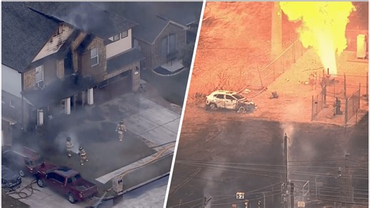 Incendio en La Porte: las llamas impiden el paso de autoridades para investigar