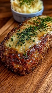 French Onion Meatloaf with Melted Mozzarella