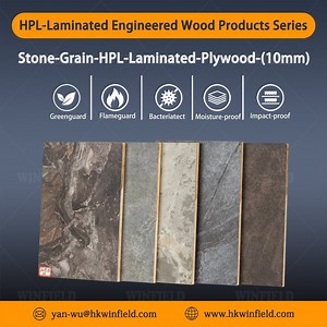 [Hot Item] Heat Resistant Moisture Proof HPL Laminate Plywood (10mm) for Kitchen& Bahroom Countertops