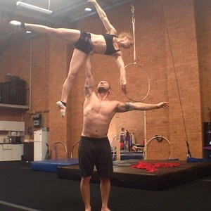 Another way up to star. Can be done with or without hands. #duo_die_acrobatics with your way into star.... Or anything else being worked on!! #acro #cheer #acroyoga #sportsacro #stunting #mainamain #circuseverydamnday #star #gymnastics #karmareturns #look2personstunts #onebigtalentshow | Duo Die Acrobatics