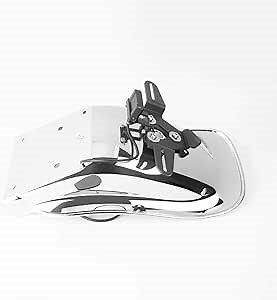 Motorcycle ABS Rear Tire Hugger Fender Mudguard Splash Mud Guard Cover w/License Plate Bracket Holder for Ka.wasaki Z900RS Z900 RS Z 900 RS Accessories Parts 2018 2019 2020 2021 2022 2023 (Chrome)
