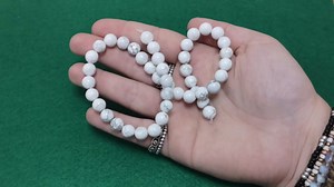 White/Grey Howlite Grade A Plain Round Beads 8mm Strand of 41+ Pieces