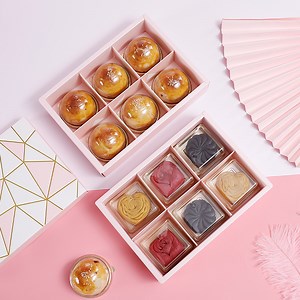 [Hot Item] Custom Personalized Logo Donut Box Doughnut Chocolate Package Bakery Cupcake Mooncake Cake Boards Cardboard Corrugated Carton Packaging Boxes