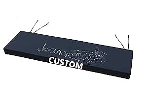 Sincere Custom Bench Seat Cushion - Window & Booth Seat for Indoor & Patio, 19 inch Long, Waterproof-black