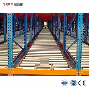 [Hot Item] Warehouse Industrial Storage System Gravity-Flow Rack for Bottled Water.