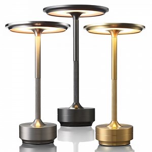 [Hot Item] Aluminum Golden Rechargeable Cordless Restaurant Table Lamp