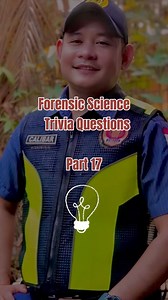 📌Forensic Science ⁉️Trivia Questions ✅Part 17 | Sir Panoy Officíal