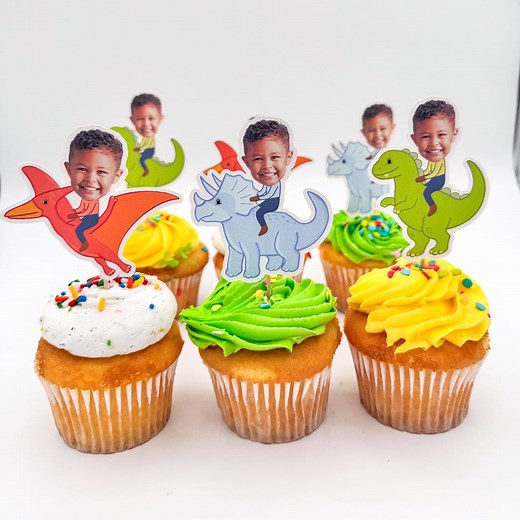Cupcake Toppers | Dinosaur Party Decorations | Three Rex | Two-a-saurus | Two Rex | One | Two | Dino-four | Rawr | Five-a-saurus | - Etsy