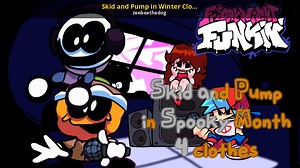 Skid and Pump in Winter Clothes Mod for Friday Night Funkin' | FNF Mods