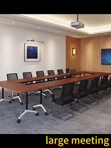 Amazon.com: Folding Conference Room Table, Modern Conference Tables with Wheels, Large Rectangular Mobile Training Tables for Office Classroom, Foldable Modular Boardroom Seminar Table (8pack L47.2in) : Office Products