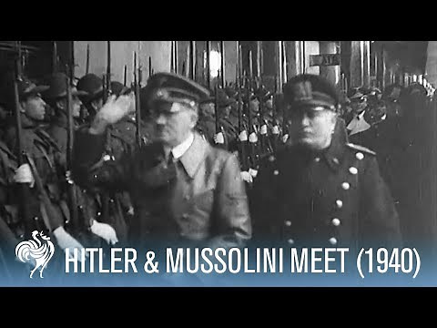 Hitler & Mussolini Meet in the Alps (1940) | War Archives