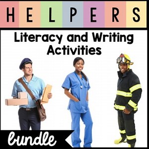 All About Community Helpers  Bundle| Kindergarten Writing